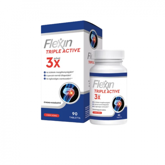 FLEXIN TRIPLE ACTIVE ÉTRENDKIEGÉSZÍTŐ TABLETTA - 90X